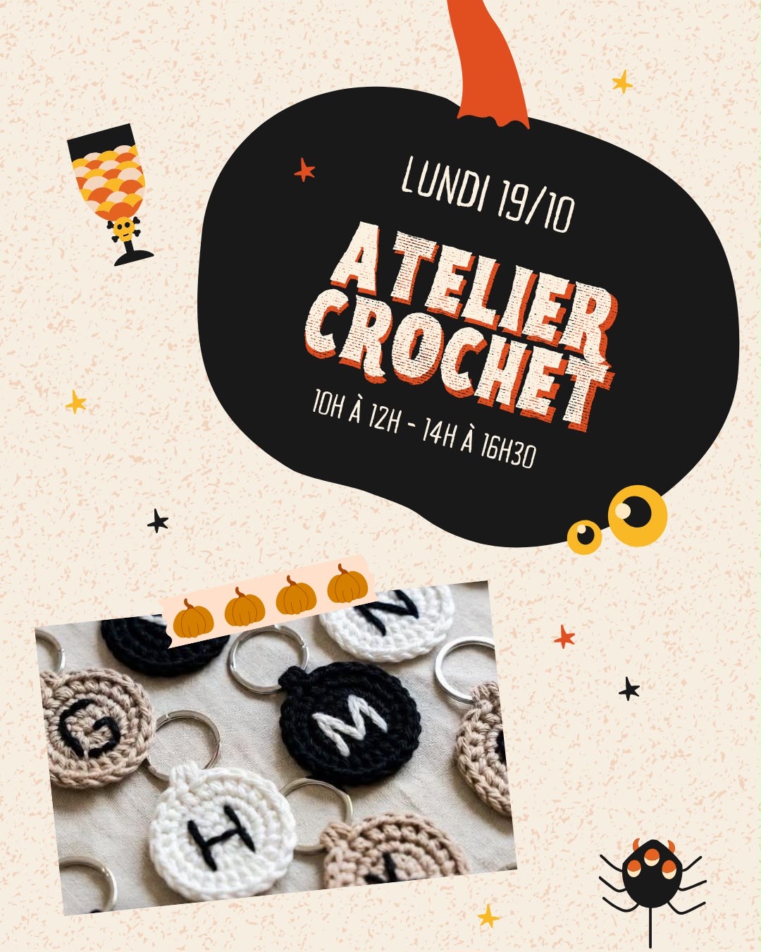 ATELIER CROCHET- Lundi 19 octobre 
