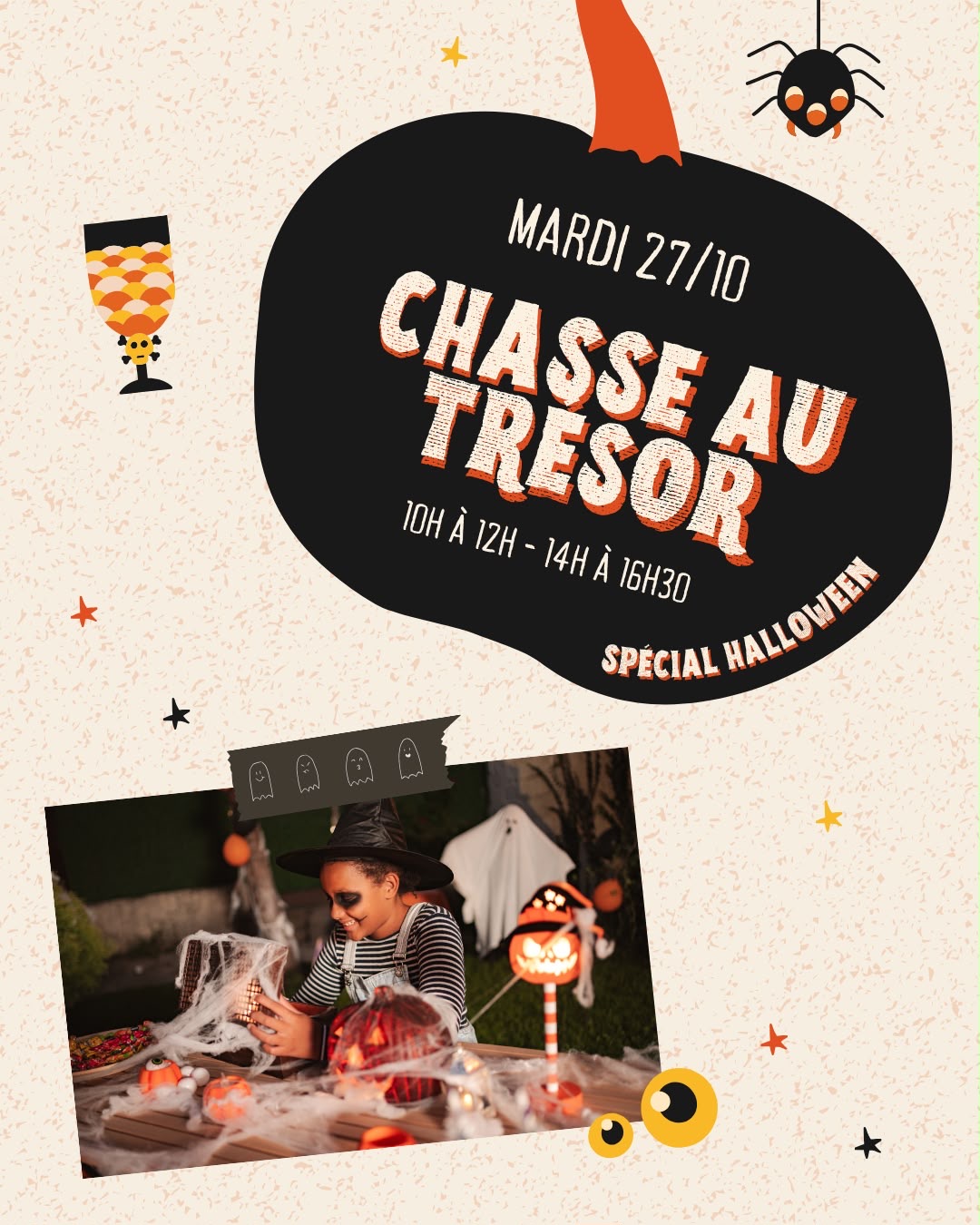 CHASSE AU TRESOR Spécial Halloween - Mardi 27 octobre 2026